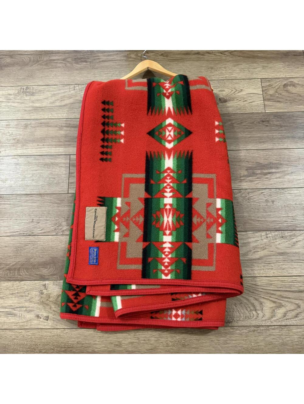 Vintage Pendleton Chief Joseph Beaver State Wool Red Blanket